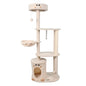 GOOPAWS 34-in Faux Fur Top Perch Cat Tree & Condo