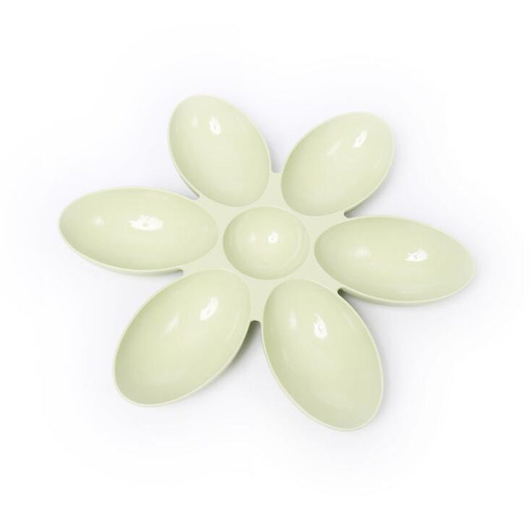 Pet Platter with Petal-Shaped Dog Bowls