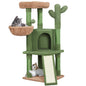 Cactus Cat Tree 42in Cat Tower for Indoor Cats Multi Level Cat Condo Scratching Post Cat Activity Center Pet Furniture w/Ball Plush Perch Platform Basket