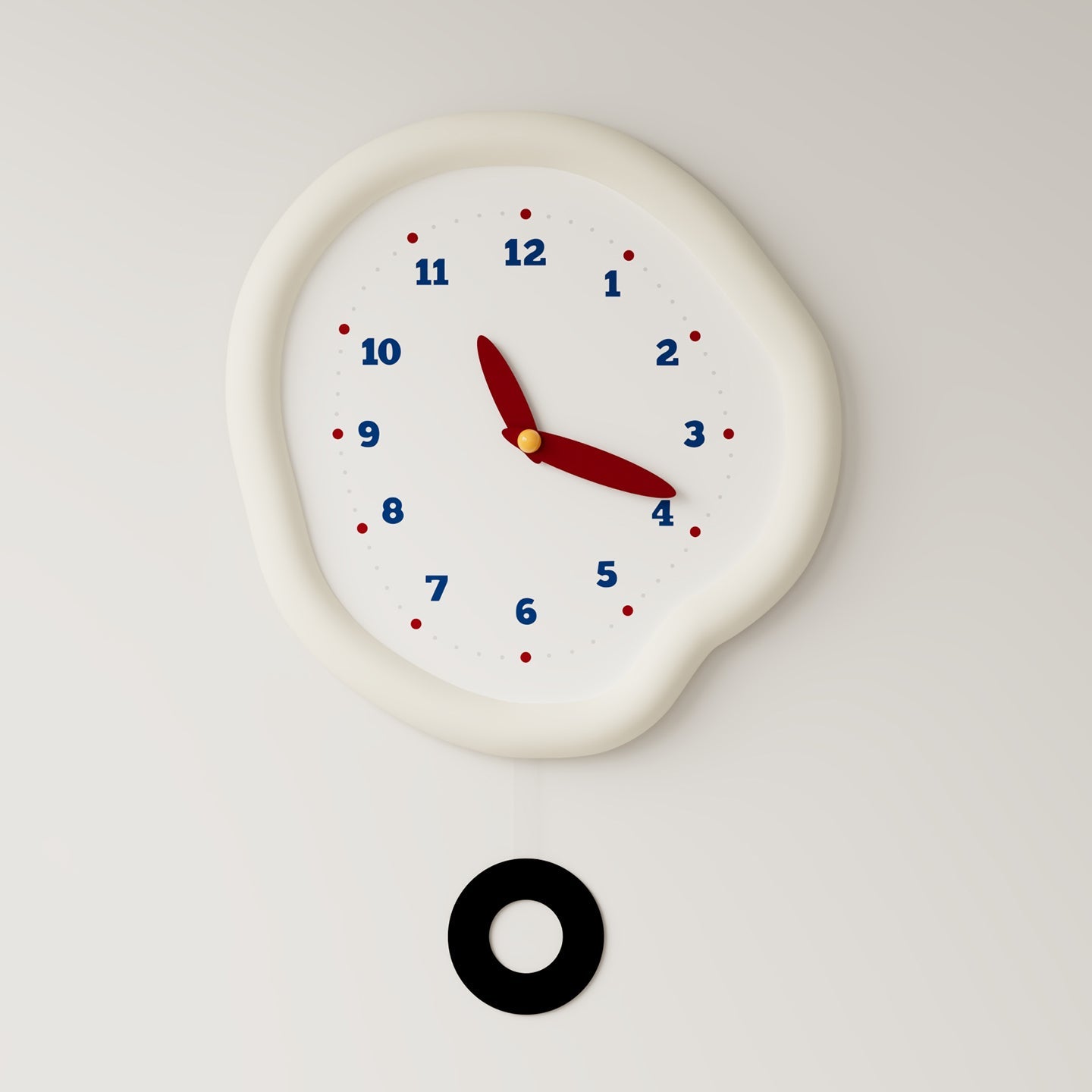 Asymmetrical Drip Clock