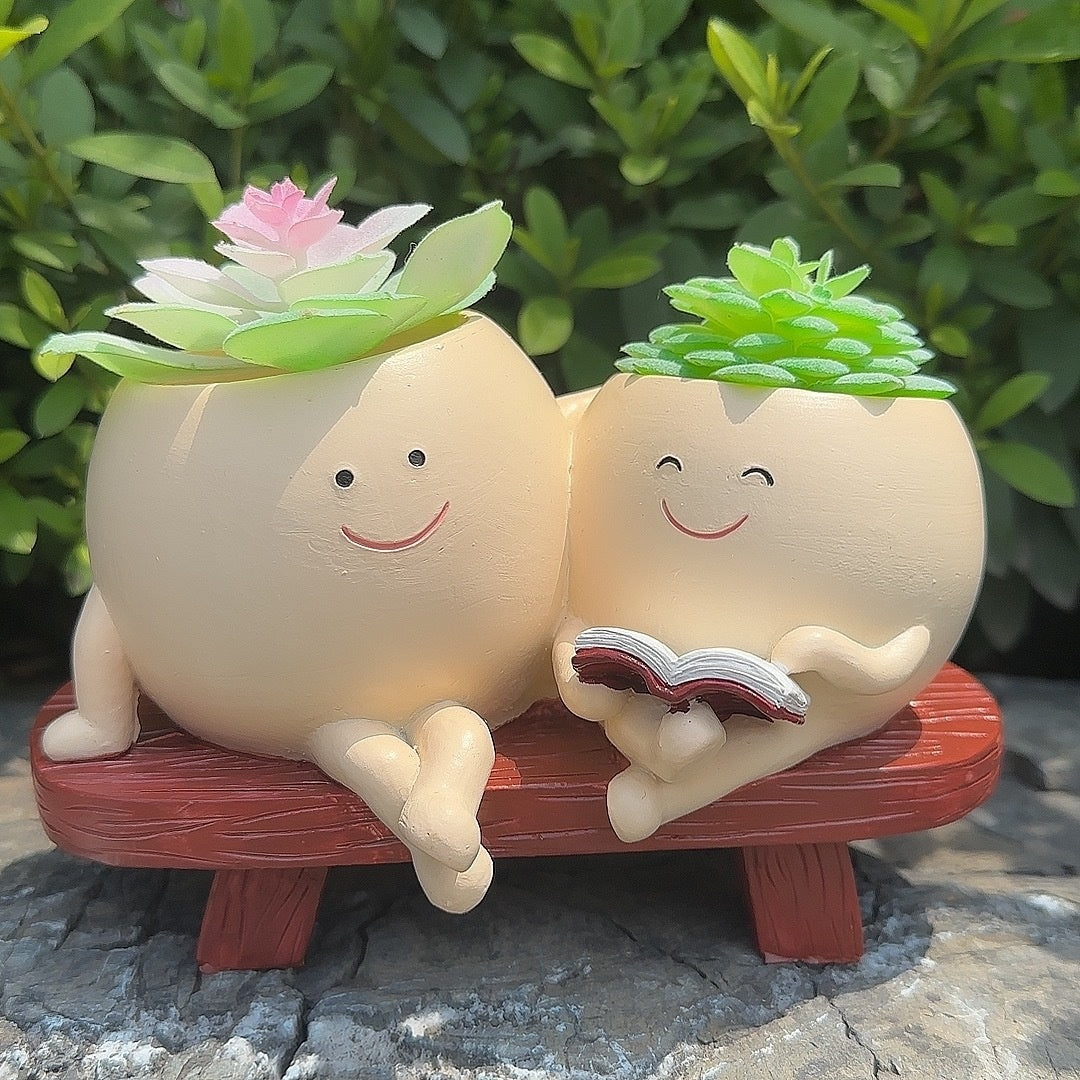 Rocking Chair Flower Pot