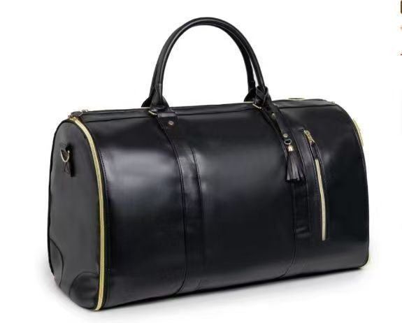 Large Foldable Travel Duffel Bag With Wardrobe Zipper Compartment