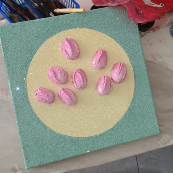 3D Texture Painting DIY Kit with Tulip Clay Set