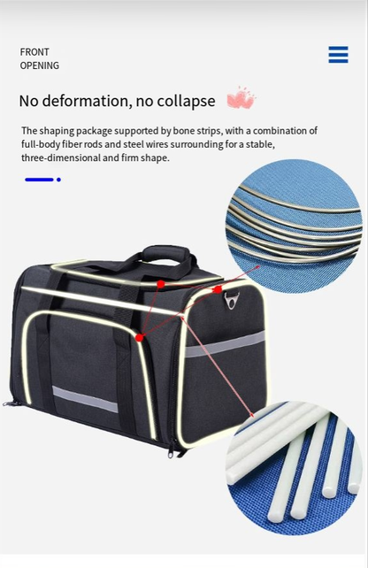 Portable One-Shoulder Folding Pet Carrier