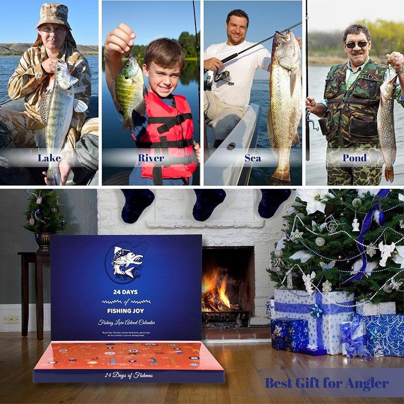 Creative Fishing Hook Set with Advent Calendar Packaging