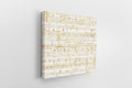 Gold Sheet Music Canvas - 50th Anniversary Gift