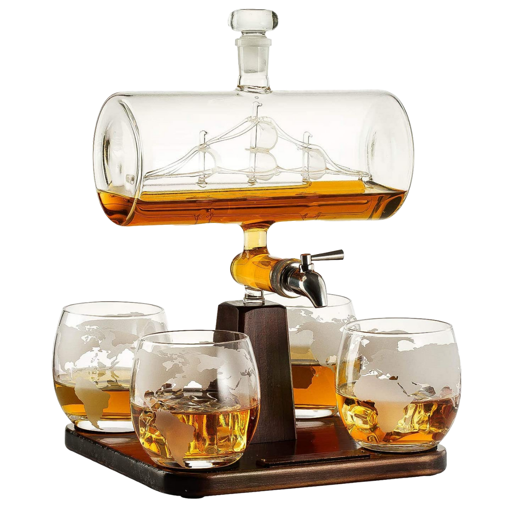 Antique Ship Decanter Set by The Wine Savant