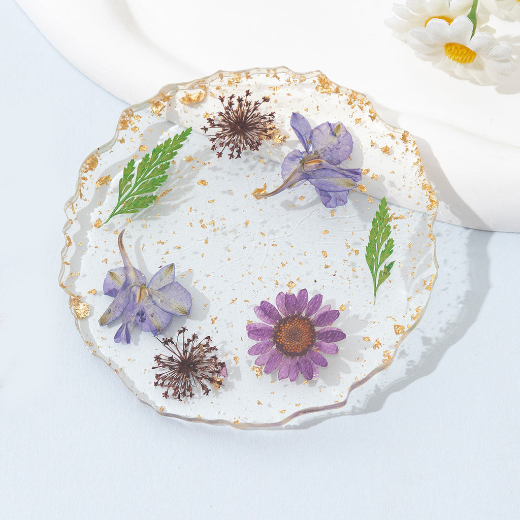 Resin Flower Coaster Heat Insulation Table Decor