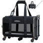 Pet Carrier Airline Approved - Dog Carrier with Wheels - TSA Airline Approved Dog Carrier - Rolling Pet Carrier with Wheels for Small to Medium Size Cat or Dog - Airplane Cabin Animal