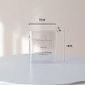 Book Shape Acrylic Flower Vase