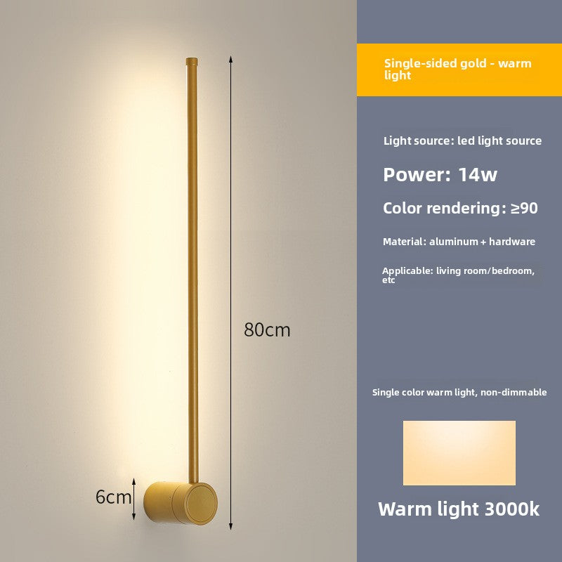 Modern Linear Wall Lamp with Dimmable LED Lighting