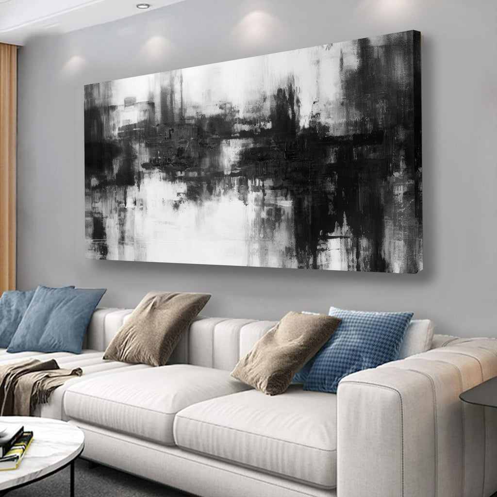 Black and White Abstract Wall Art