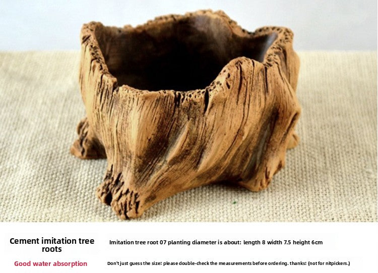 Creative Cement Succulent Plant Pot with Drainage