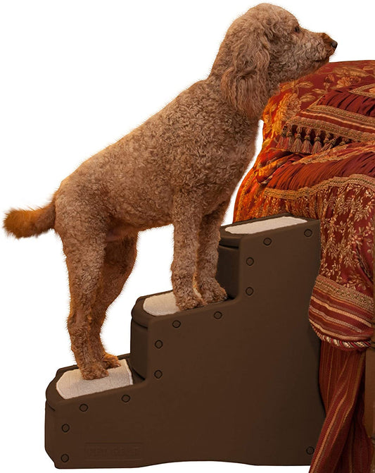 Pet Gear Easy Step III Extra Wide Pet Stairs 3 Step for Dogs/Cats up to 200 pounds Removable/Washable Carpet Easy Assembly (No Tools Required) 3 Colors