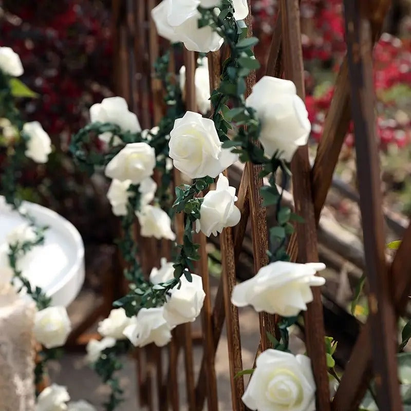 LED Rose Rattan String Lights for Room Decor