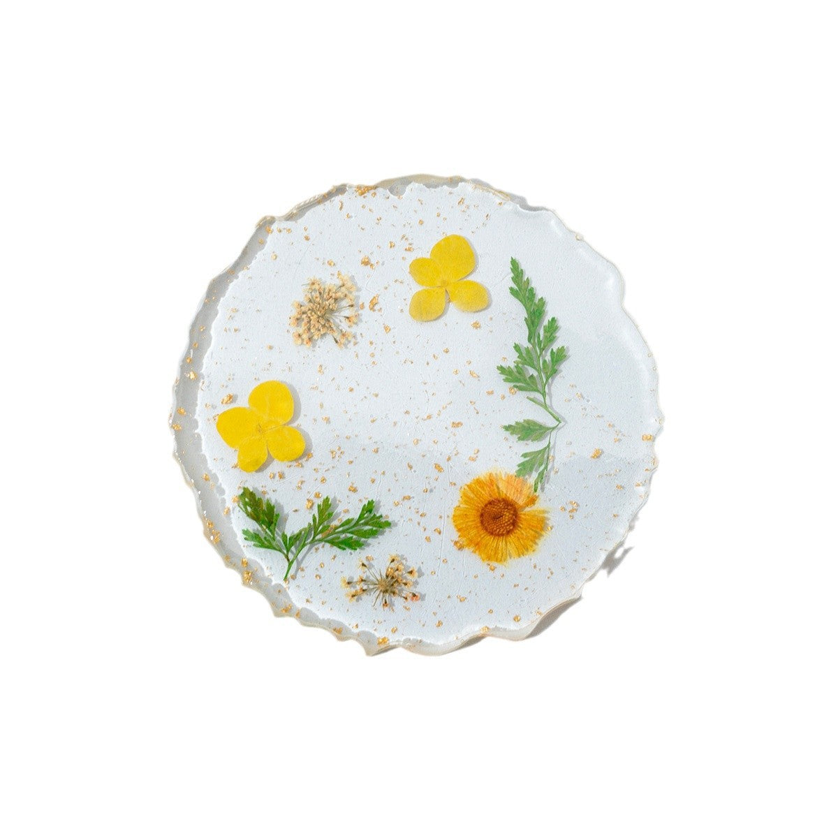 Resin Flower Coaster Heat Insulation Table Decor