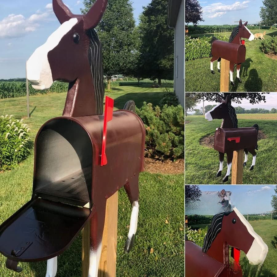 Animal Shaped Metal Mailbox