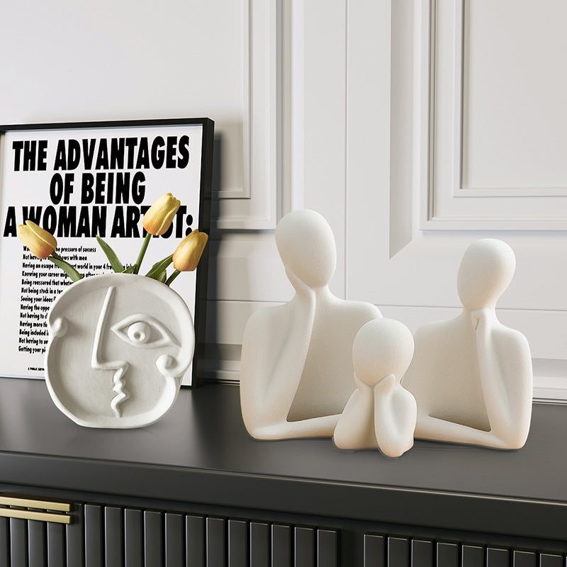 Abstract Character Book Ends