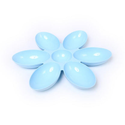 Pet Platter with Petal-Shaped Dog Bowls