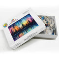 ColorFlow | Aurora Forest Wooden Puzzle 1000pc | Northern Lights Art Jigsaw