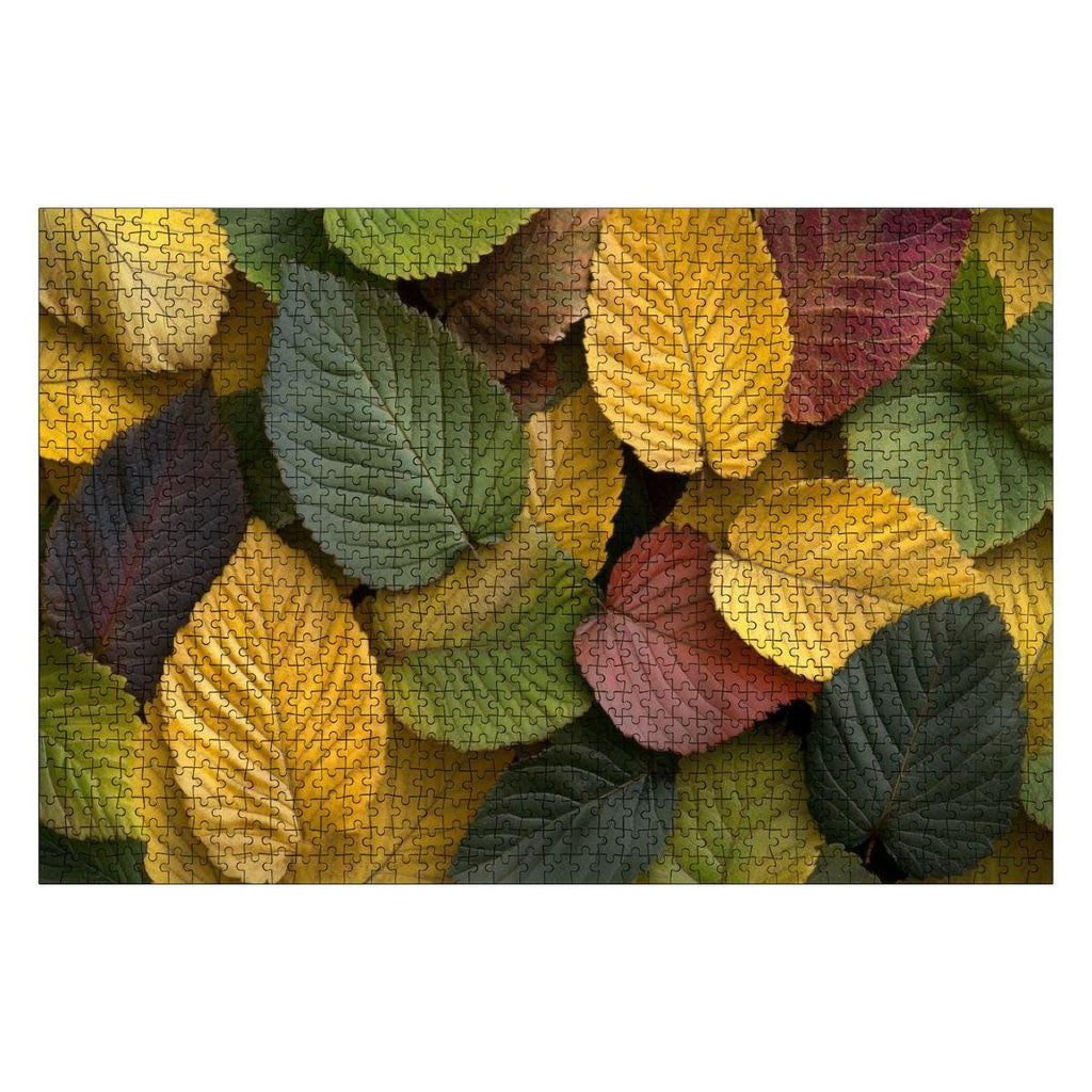 Autumn Leaves Wooden Jigsaw Puzzle:  Fall Foliage, Glossy Finish
